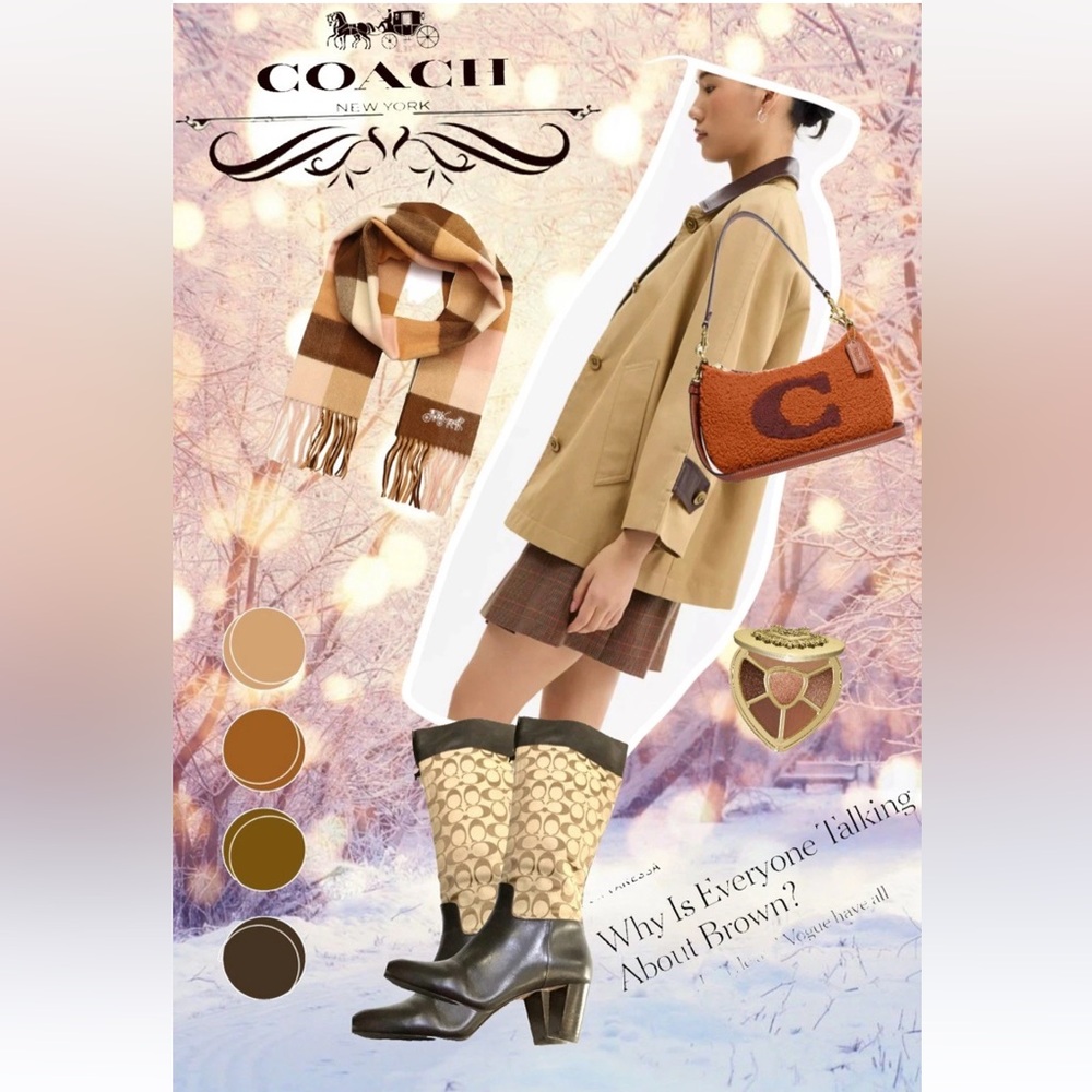 Coach Martta Tall  Boots Womens Size 7B Signature NWT MSRP $498